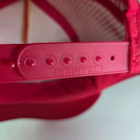 80s Capital Banning Junction Red Mesh Foam Snapback Trucker Cap Philippines - Picture 10 of 10
